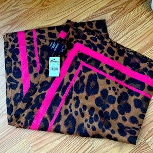 Express Leopard Blanket Scarf NWT